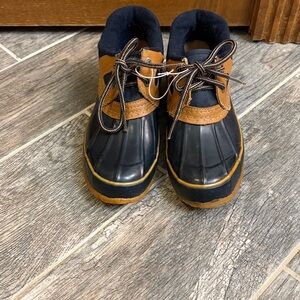 Sporto Duck Rain Shoes Low Rise Size 7 Navy Cottagecore Grandmacore cabin core
